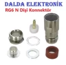 Rg6 N Dişi Vidalı Konnektör