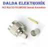 RG6 N Erkek Sıkmalı Konnektör