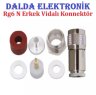 Rg6 N Erkek Vidalı Konnektör