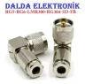 Rg6 UHF PL259 90 Derece Sıkmalı Erkek Konnektör