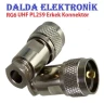 Rg6 UHF PL259 Sıkmalı Erkek Konnektör