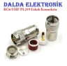 Rg6 UHF PL259 Sıkmalı Erkek Konnektör
