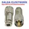 Rg6 UHF PL259 Sıkmalı Erkek Konnektör