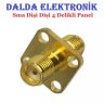 Sma Dişi Dişi 4 Delikli Panel Konnektör