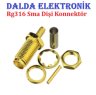 Rg316 Sma Dişi Sıkmalı Konnektör