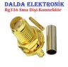 Rg316 Sma Dişi Sıkmalı Konnektör