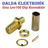 SMA LMR100 Sıkmalı Dişi Konnektör