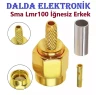 SMA LMR100 Sıkmalı Erkek Konnektör