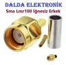 SMA LMR100 Sıkmalı Erkek Konnektör