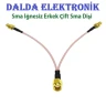 Sma Splitter Sma İğnesiz Erkek Çift Sma Dişi Konnektör