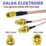 Sma Splitter Sma İğnesiz Erkek Çift Sma Dişi Konnektör