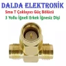 Sma T Konnektör 3 Yollu Erkek İğneli Dişi Dişi
