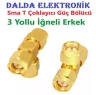 Sma T Konnektör 3 Yollu İğneli Erkek