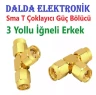 Sma T Konnektör 3 Yollu İğneli Erkek