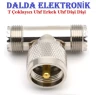 T Çoklayıcı Uhf Erkek Uhf Dişi Dişi