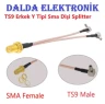 TS9 Erkek Y Tipi Sma Dişi Splitter