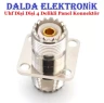 Uhf Dişi Dişi 4 Delikli Panel Konnektör