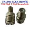 Uhf Dişi  F Dişi Konnektör