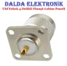 Uhf Erkek 4 Delikli Flanşlı Lehim Paneli