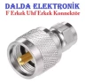 Uhf Erkek F Tipi Erkek Konnektör