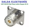 UHF SO239 Dişi Flanş Lehim Kupası SL16 Konnektör