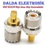 Uhf SO239 Dişi Sma Dişi Konnektör
