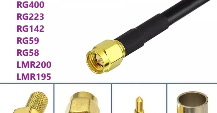 Cavo RF Jumper A Treccia RG316 RG58 N A SMA RP Maschio E Jack Femmina Con Dado Passaparete Dritto 6 Pollici ~ 20 M(316 N Fnut To SMA M,1.5M