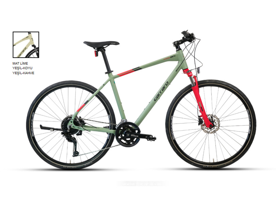 CARRARO 28" SPORTIVE 227C 457H 18V  LIME YŞL-KAHVE