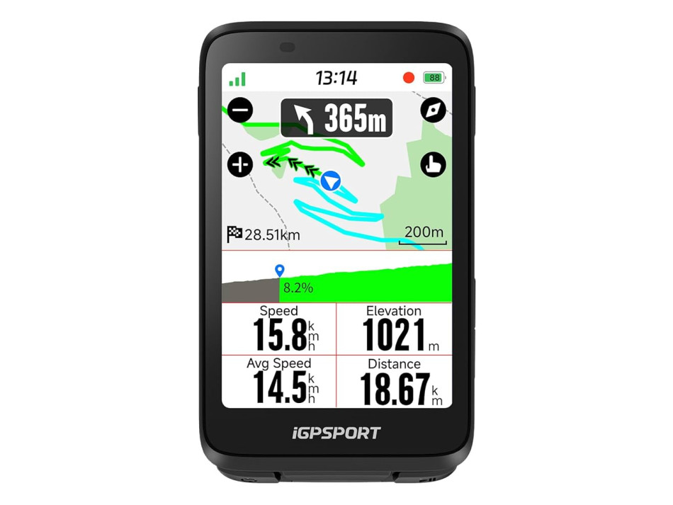 IGPSPORT GPS YOL BİLGİSAYARI BINAVI BLACK