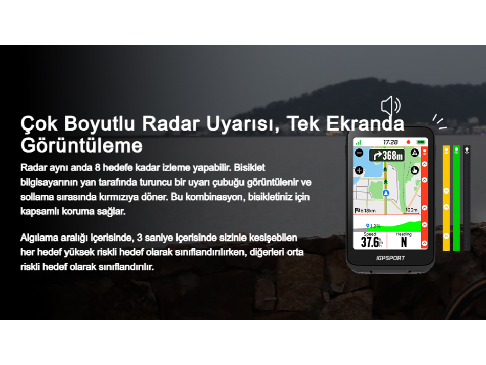 IGPSPORT SR MINI SMART RADAR ARKA LAMBASI