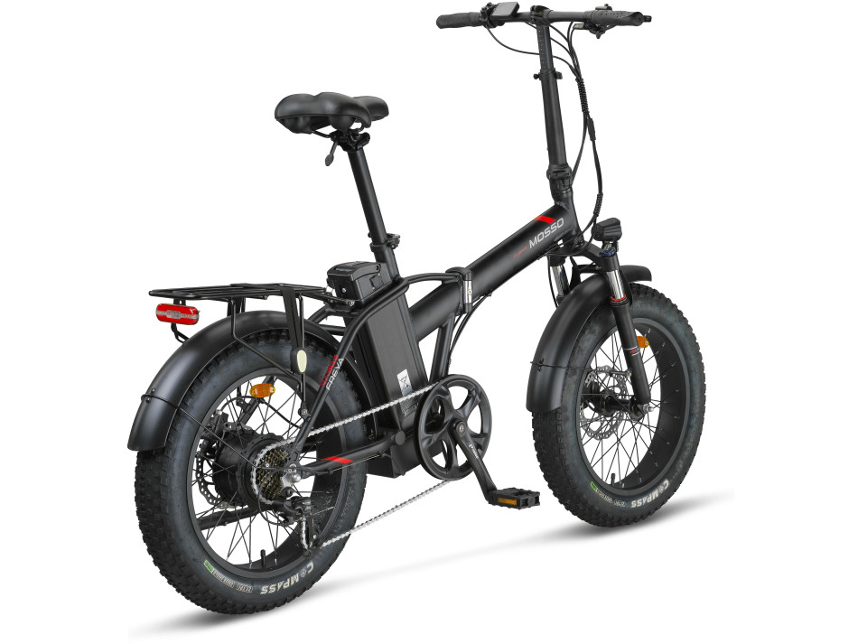 MOSSO 20" FREYA E-BIKE 7V HYD MAT SİYAH/KIRMIZI