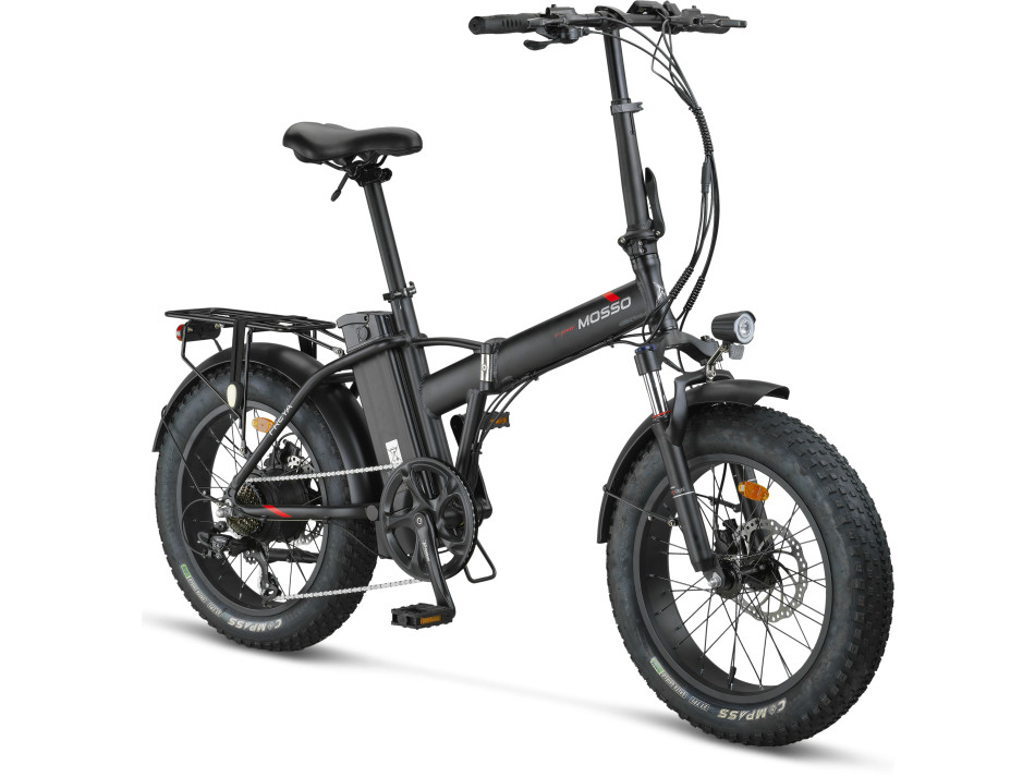 MOSSO 20" FREYA E-BIKE 7V HYD MAT SİYAH/KIRMIZI