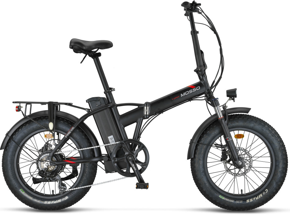 MOSSO 20" FREYA E-BIKE 7V HYD MAT SİYAH/KIRMIZI