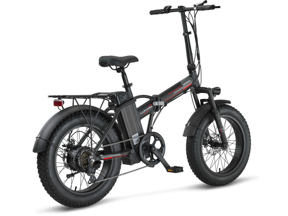 MOSSO 20" LUNARA E-BIKE 7V MD SİYAH/KIRMIZI