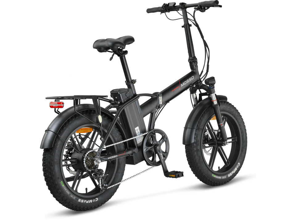 MOSSO 20" MAGNERA E-BIKE 7V HYD MAT SİYAH/KIRMIZI