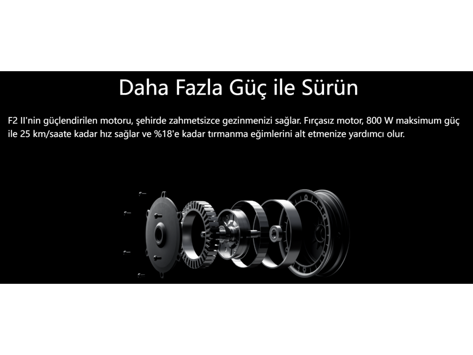 SEGWAY F2 II ELEKTRİKLİ SCOOTER 