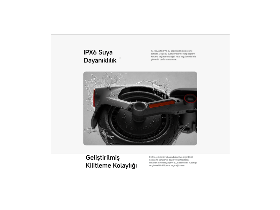 SEGWAY F3 PRO ELEKTRİKLİ SCOOTER