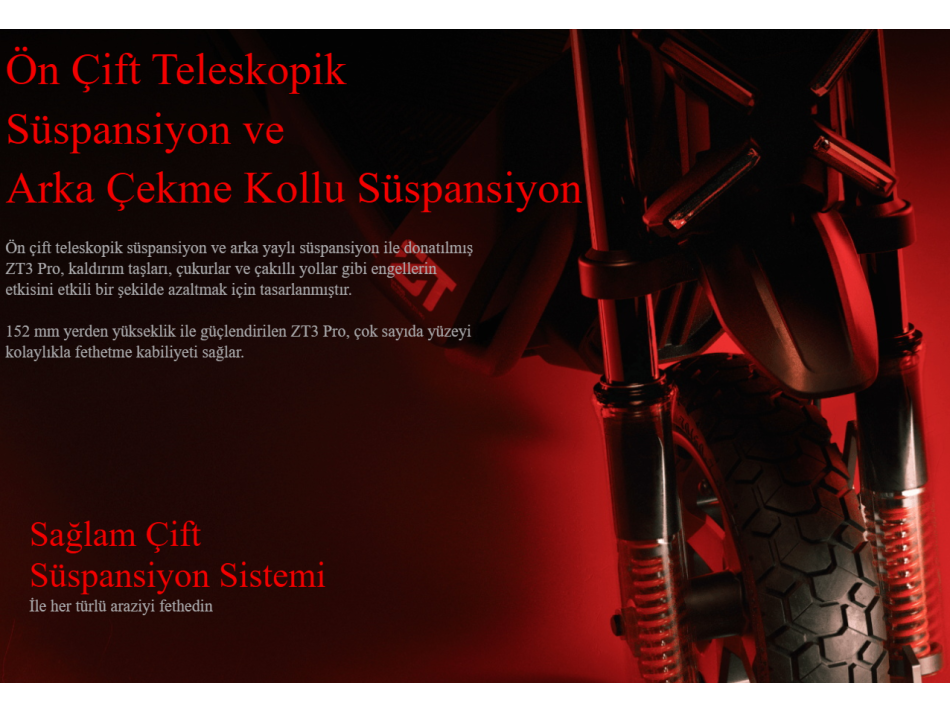 SEGWAY ZT3 PRO ELEKTRİKLİ SCOOTER