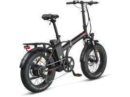 MOSSO 20" FREYA E-BIKE 7V HYD MAT SİYAH/KIRMIZI