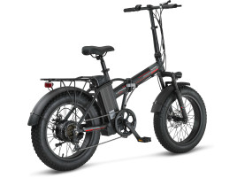 MOSSO 20" LUNARA E-BIKE 7V MD SİYAH/KIRMIZI