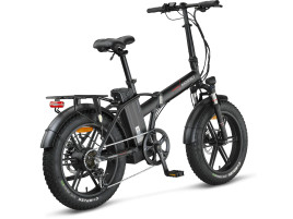 MOSSO 20" MAGNERA E-BIKE 7V HYD MAT SİYAH/KIRMIZI